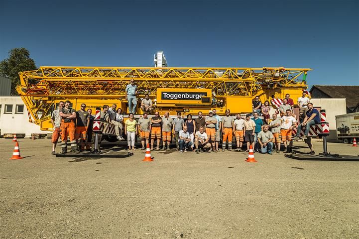 Grosse Freude am neuen Kran